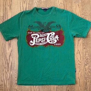 Pepsi Cola Green T-Shirt – Size Medium – Good Condition